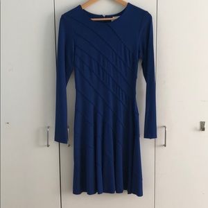 Royal blue Oscar de La Renta cocktail dress